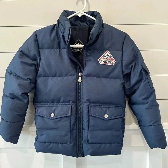 🏔️ PYRENEX BOYS PUFFER JACKET ~ SIZE 10 ~ BLUE 🏔️ - Picture 1 of 6